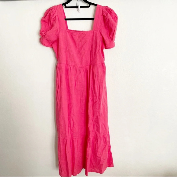 Vero Moda | puff sleeve midi dress - Picture 1 of 8